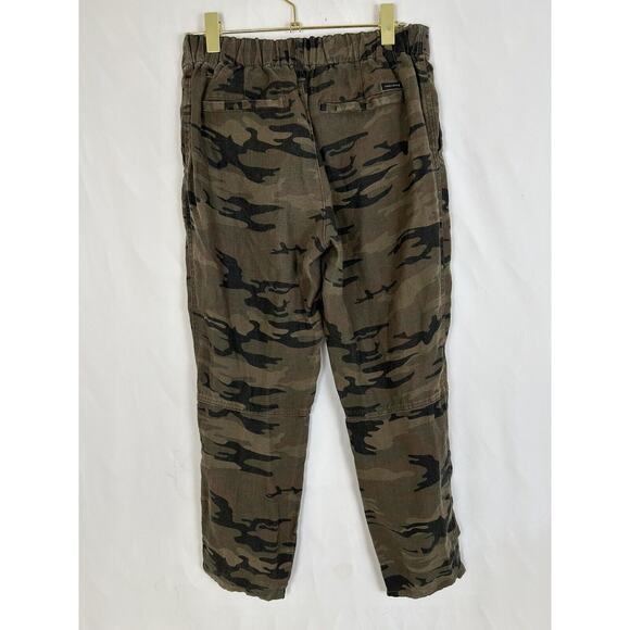 Sanctuary Standard Surplus sz 28 Cropped Camo Linen Pants Women's - Picture 4 of 11